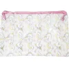 POCHETTE TRASPARENTE ROSA FANTASIA UNICORNO TRUCCO PLASTICA BEAUTY CASE DONNA