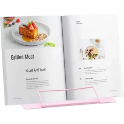 POGGIA LIBRI PIEGHEVOLE ESPOSITORE IN METALLO PORTA DOCUMENTI REGOLABILE LETTURA