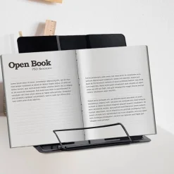 POGGIA LIBRI PIEGHEVOLE ESPOSITORE IN METALLO PORTA DOCUMENTI REGOLABILE LETTURA