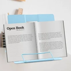 POGGIA LIBRI PIEGHEVOLE ESPOSITORE IN METALLO PORTA DOCUMENTI REGOLABILE LETTURA