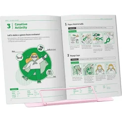 POGGIA LIBRI PIEGHEVOLE ESPOSITORE IN METALLO PORTA DOCUMENTI REGOLABILE LETTURA