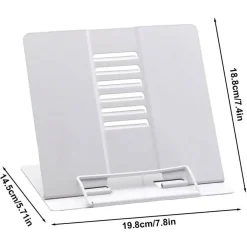 POGGIA LIBRI PIEGHEVOLE ESPOSITORE IN METALLO PORTA DOCUMENTI REGOLABILE LETTURA