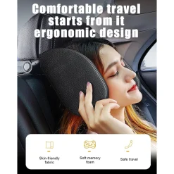 POGGIATESTA SEGGIOLINO AUTO SUPPORTO COLLO TESTA REGOLABILE CUSCINO BAMBINI ADULTI