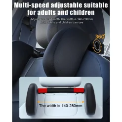 POGGIATESTA SEGGIOLINO AUTO SUPPORTO COLLO TESTA REGOLABILE CUSCINO BAMBINI ADULTI