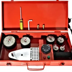 POLIFUSORE SALDATORE 2300W 6 MATRICI PER SALDATURA TUBI PLASTICA PVC PVDF