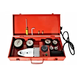 POLIFUSORE SALDATORE 2300W 6 MATRICI PER SALDATURA TUBI PLASTICA PVC PVDF