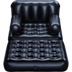 POLTRONA DIVANO GONFIABILE 4IN1 MULTI-MAX 191X97X64CM PIEGHEVOLE FLOCCATA 75114