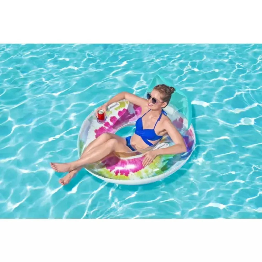 POLTRONA FASHION 118CM COLORI PASTELLO CON MANIGLIE PORTABICCHIERE PISCINA 43637