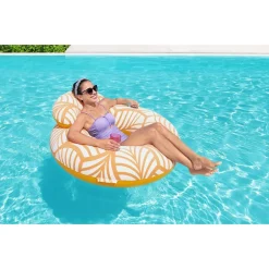 POLTRONA GONFIABILE COMFORT PLUSH GALLEGGIANTE PISCINA SPIAGGIA 118X117CM 43643
