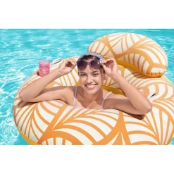 POLTRONA GONFIABILE COMFORT PLUSH GALLEGGIANTE PISCINA SPIAGGIA 118X117CM 43643