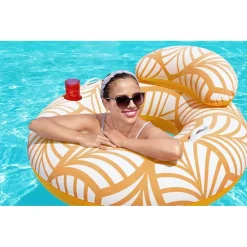 POLTRONA GONFIABILE COMFORT PLUSH GALLEGGIANTE PISCINA SPIAGGIA 118X117CM 43643