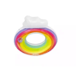 POLTRONA GONFIABILE CON SCHIENALE PORTABICCHIERE FASHION RAINBOW DREAM 107CM 43647