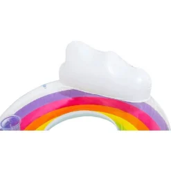 POLTRONA GONFIABILE CON SCHIENALE PORTABICCHIERE FASHION RAINBOW DREAM 107CM 43647