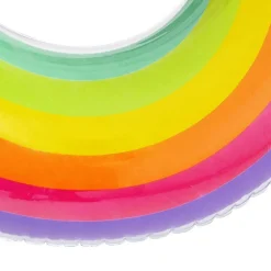 POLTRONA GONFIABILE DOPPIA RAINBOW DREAM 186X116 CM MANIGLIE PORTALATTINE 43648