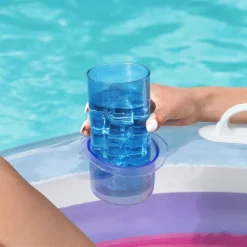 POLTRONA GONFIABILE DOPPIA RAINBOW DREAM 186X116 CM MANIGLIE PORTALATTINE 43648