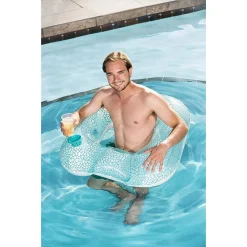 POLTRONA GONFIABILE FLIP-PILLOW LOUNGE 102X94CM CON PORTABICCHIERE PISCINA 43097