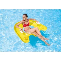 POLTRONA GONFIABILE PER PISCINA APERTA SIT&FLOAT MATERASSINO 147X99CM MARE 58859