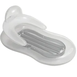 POLTRONA GONFIABILE PISCINA CON POGGIATESTA BRACCIOLI PORTABICCHIERI 155X97CM