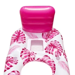 POLTRONA LOUNGE GONFIABILE GALLEGGIANTE CON PORTABICCHIERI PISCINA 170X110CM 628534