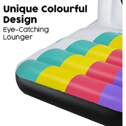 POLTRONA MATERASSINO GONFIABILE FASHION POLAROID VINTAGE 127X102CM PISCINA 43656