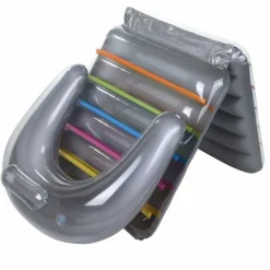 POLTRONA MATERASSINO GONFIABILE MULTICOLOR 198X84CM PER MARE PISCINA PIEGHEVOLE