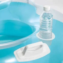 POLTRONA MATERASSINO GONFIABILE 2 POSTI CON SCHIENALE E PORTABIBITE MARE