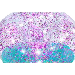 POLTRONA POUF GONFIABILE GLITTER DREAM PER BAMBINI +6 ANNI 114 X 112 X 66 CM 75115