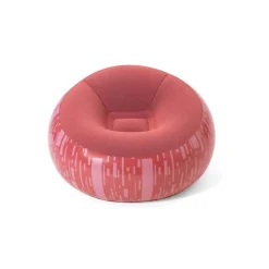 POLTRONA POUFF GONFIABILE SEDUTA SAGOMATA 112X112X66CM 3 COLORI ASSORTITI 75052