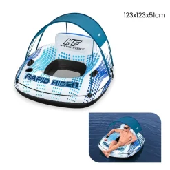 POLTRONA RAPID RIDER CANOPY FONDO IN RETE CON PARASOLE PORTABICCHIERE MANIGLIE 43725