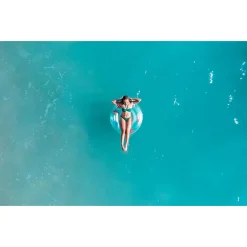 POLTRONA SALVAGENTE GONFIABILE CON MANIGLIE PORTABICCHIERE SCHIENALE DESIGN CORALLO 43730