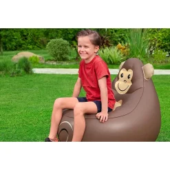 POLTRONCINA POLTRONA GONFIABILE DESIGN ANIMALI PANDA SCIMMIA VOLPE 72 CM 75116