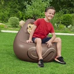 POLTRONCINA POLTRONA GONFIABILE DESIGN ANIMALI PANDA SCIMMIA VOLPE 72 CM 75116