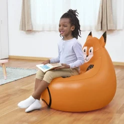 POLTRONCINA POLTRONA GONFIABILE DESIGN ANIMALI PANDA SCIMMIA VOLPE 72 CM 75116