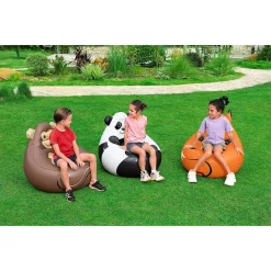 POLTRONCINA POLTRONA GONFIABILE DESIGN ANIMALI PANDA SCIMMIA VOLPE 72 CM 75116