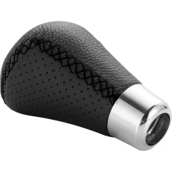 POMELLO LEVA CAMBIO PELLE UNIVERSALE PER AUTO 5 MARCE ADATTATORI 8MM 10MM 12MM