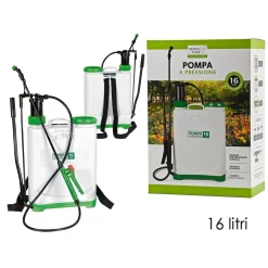 POMPA A PRESSIONE A SPALLA 16LT IRRORATRICE VALVOLA DI SFIATO AUTONOMIA 6H COMPLETA