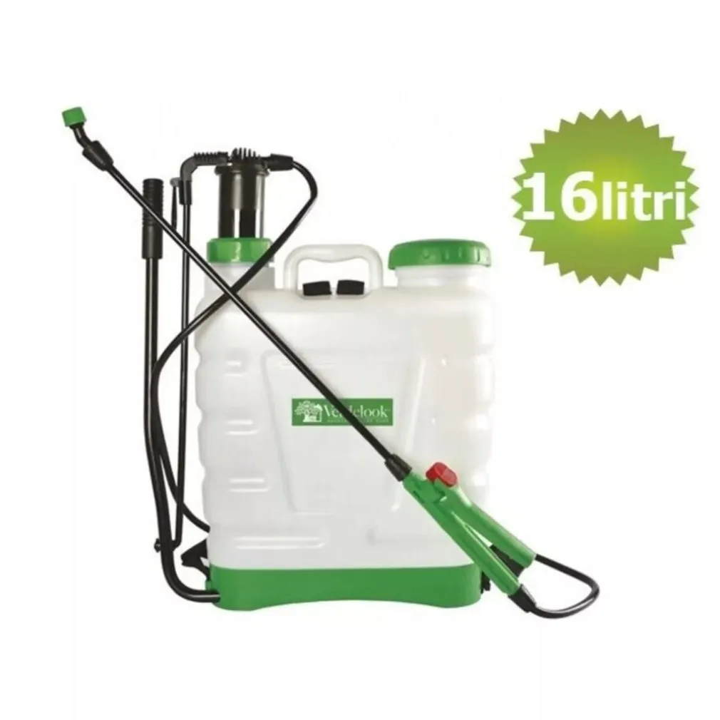 POMPA A PRESSIONE A SPALLA 16LT IRRORATRICE VALVOLA DI SFIATO AUTONOMIA 6H COMPLETA
