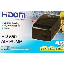 POMPA ARIA ESTERNA PER DA ACQUARIO 60 /500 LITRI 2,5W HD550 ACQUARIO AREATORE