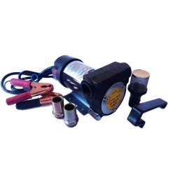 POMPA TRAVASO ELETTRICA CARBURANTE ACQUA OLIO DIESEL 24V 200 WATT AUTO BARCA