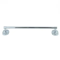 PORTA ASCIUGAMANI ACCIAIO PARETE BAGNO FISSAGGIO CON VITI O COLLA 40CM 52908