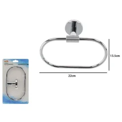 PORTA ASCIUGAMANI AD ANELLO IN ACCIAIO ACCESSORIO DA BAGNO PORTASCIUGAMANO 87921