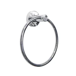 PORTA ASCIUGAMANI AD ANELLO DA MURO A PARETE IN ACCIAIO CON FISSAGGIO A VITI