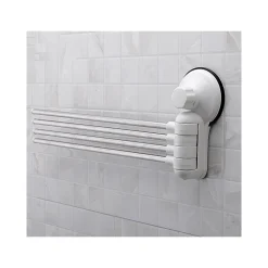 PORTA ASCIUGAMANI ASCIUGAMANO A PARETE 4 BRACCI CON ATTACCO A VENTOSA PER BAGNO