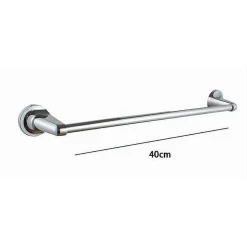 PORTA ASCIUGAMANI PORTASCIUGAMANI CROMATO 40 CM MANIGLIONE A PARETE BAGNO 79812