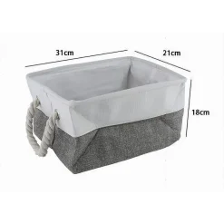 PORTA BIANCHERIA IN TESSUTO CON MANICI ORGANIZER PER VESTITI SPORCHI BAGNO 10623