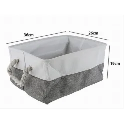 PORTA BIANCHERIA IN TESSUTO ORGANIZER PER VESTITI SPORCHI BAGNO CON MANICI 10624