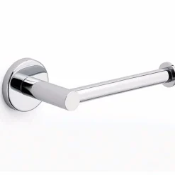 PORTA CARTA IGIENICA ROTOLO DA BAGNO FISSAGGIO A PARETE MURO IN ACCIAIO INOX