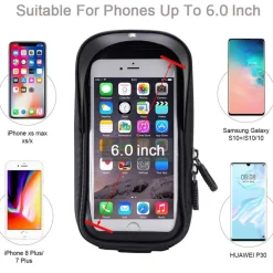 PORTA CELLULARE SMARTPHONE PER BICICLETTA SUPPORTO BORSA ASTUCCIO IMPERMEABILE