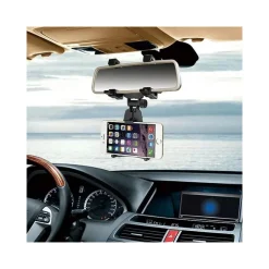 PORTA CELLULARE SUPPORTO DA SPECCHIETTO RETROVISORE AUTO NAVIGATORE REGOLABILE