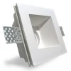 PORTA FARETTO FISSO IN GESSO AD INCASSO PER LAMPADINE GU10 LED QUADRATO 12X12 CM